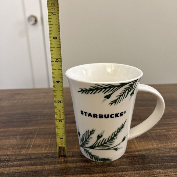 Starbucks 2020 Christmas Holiday 10 oz Coffee Mug Evergreen Branches With Lights - Picture 7 of 8
